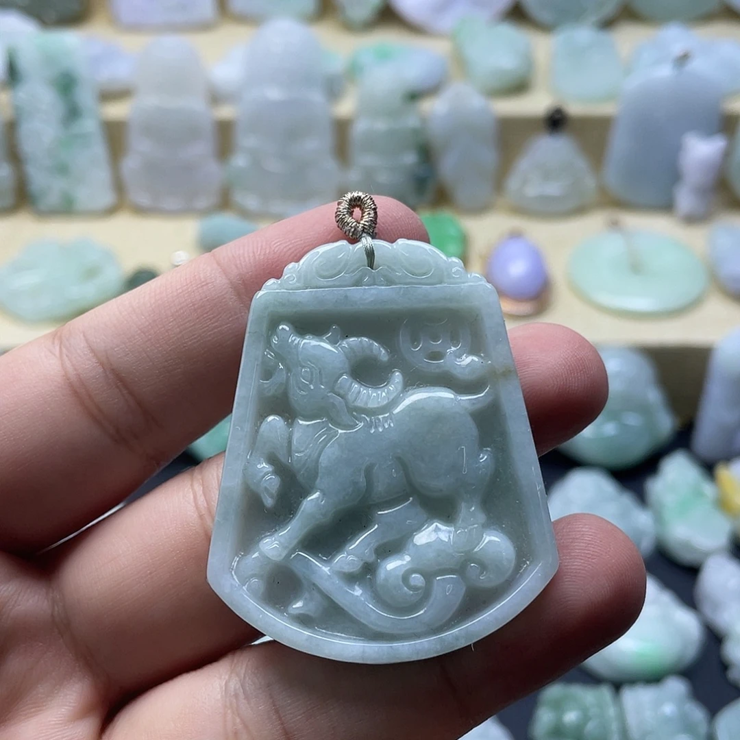 颈饰未镶嵌翡翠纯天然翡翠