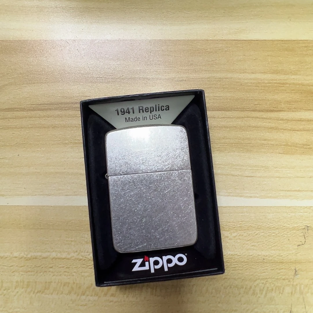 铜1941古银光板打火机