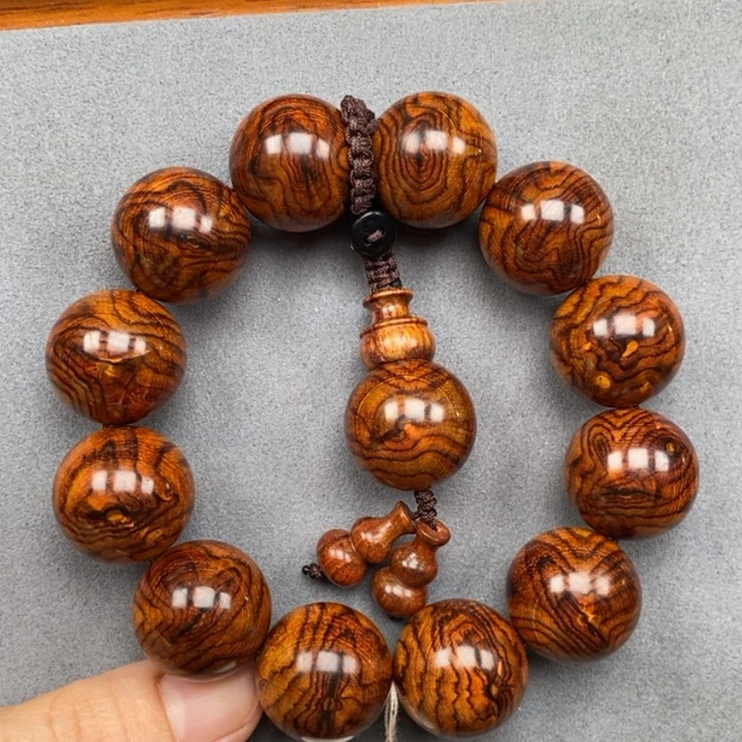 【闪购商品】手串/手链黄花梨/降香黄檀海黄2.0满纹蝴蝶