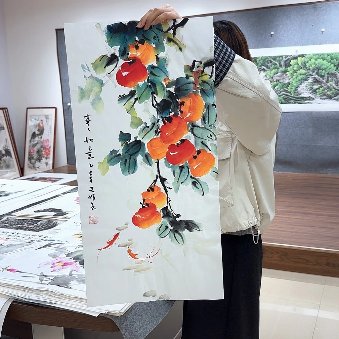 国画国画作品多次