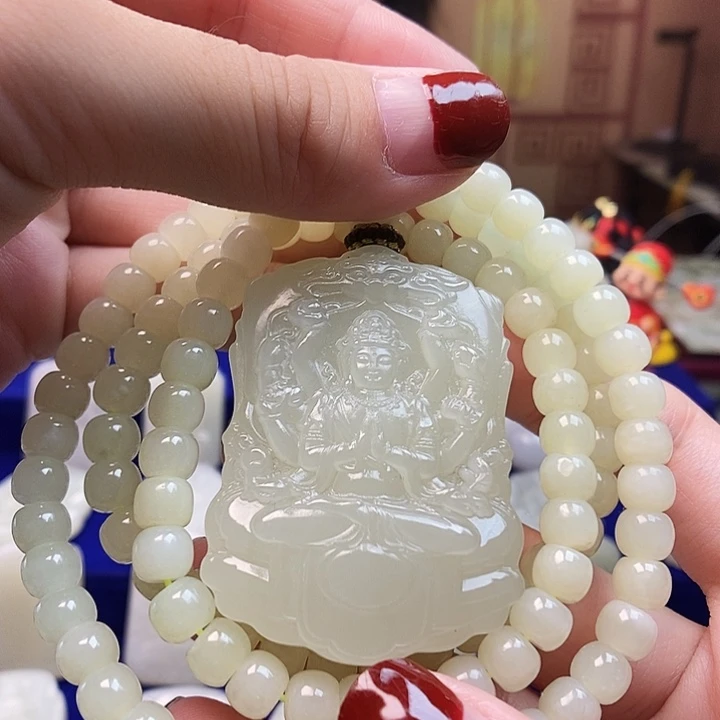 和田玉未镶嵌颈饰