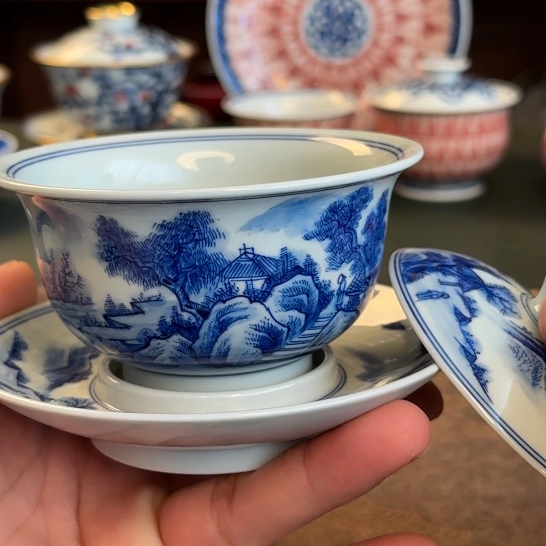 任*赢纯手工手绘陶瓷茶具优惠特惠