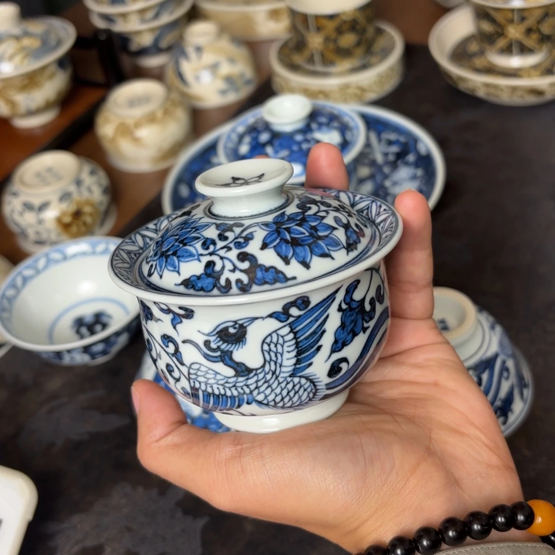 摆件景德镇手绘茶器