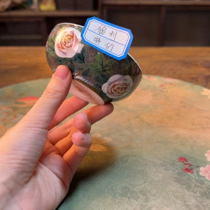 柴烧纯手工手绘陶瓷