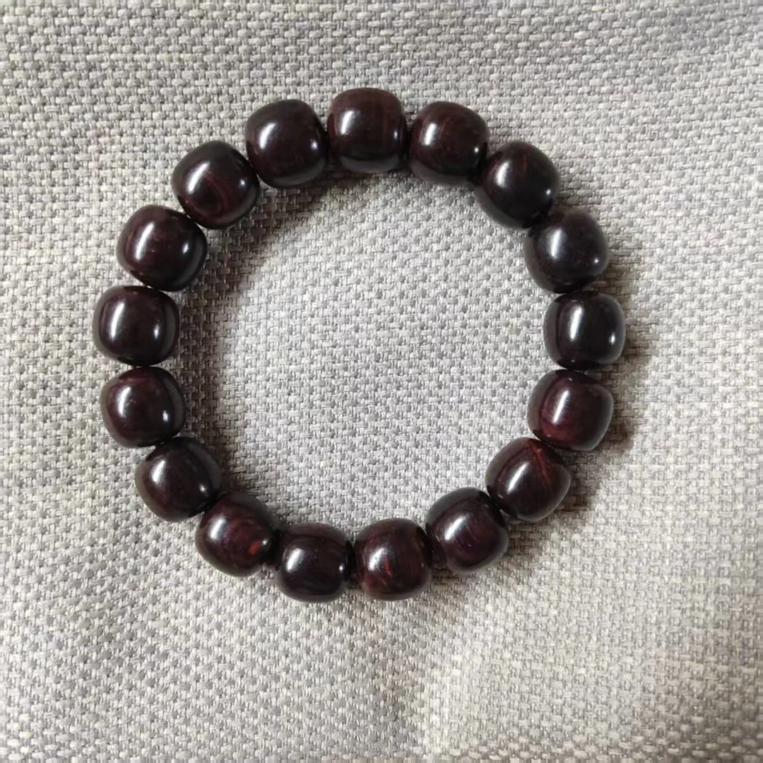 1.2cm规格17颗黄花梨紫油梨老型（降香黄檀 ）手串