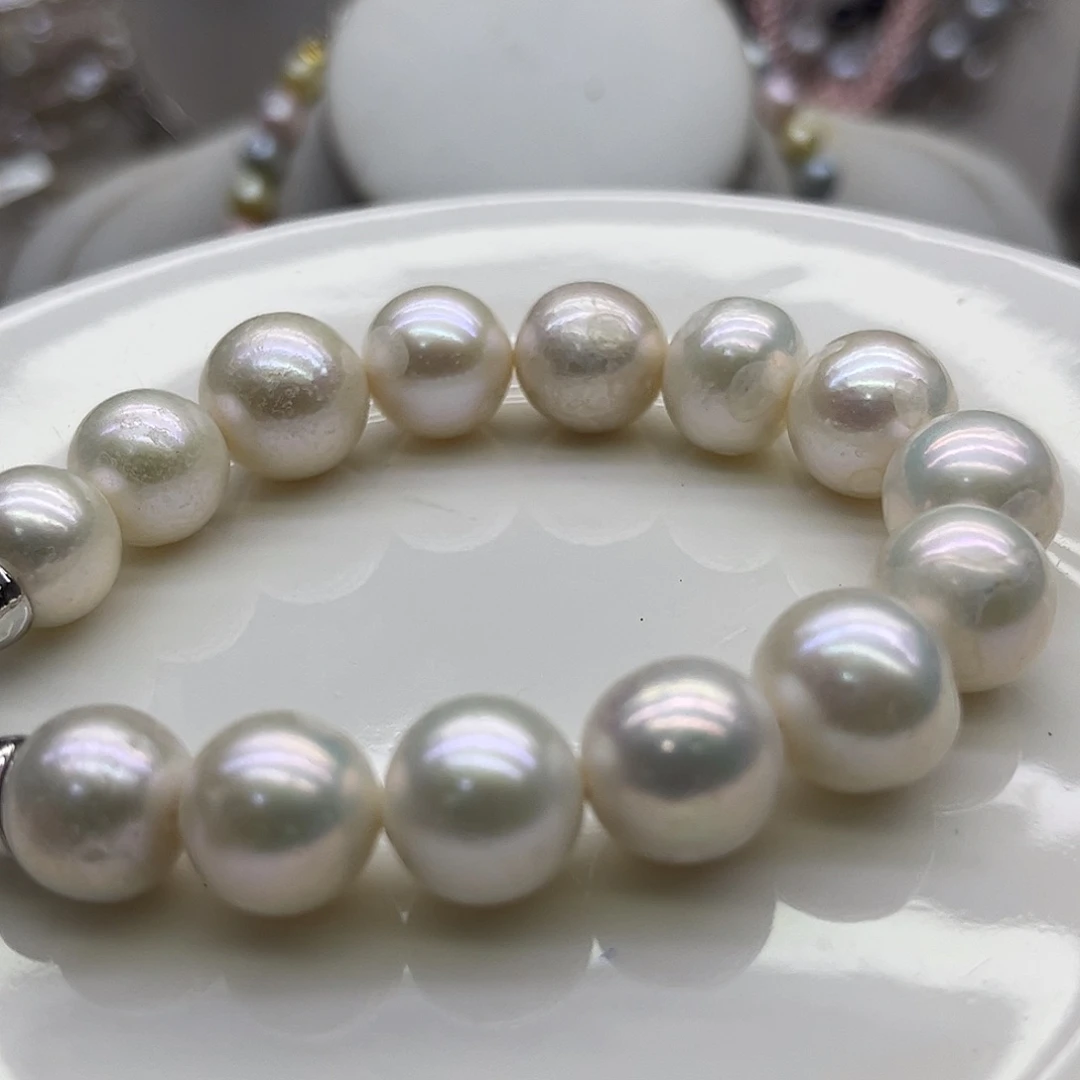 戒指钛钢淡水珍珠