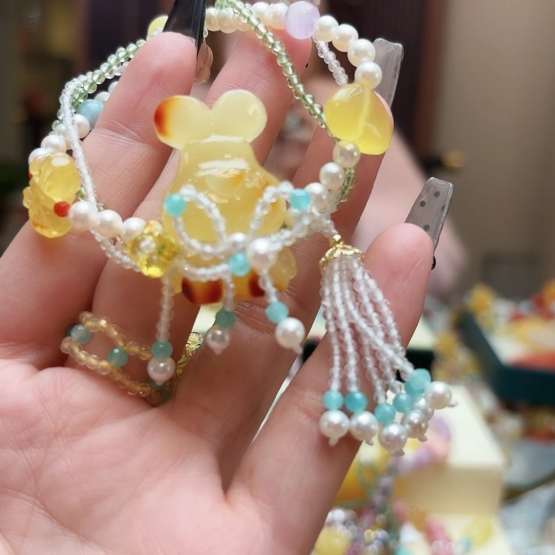 琥珀手链未镶嵌听*琥珀