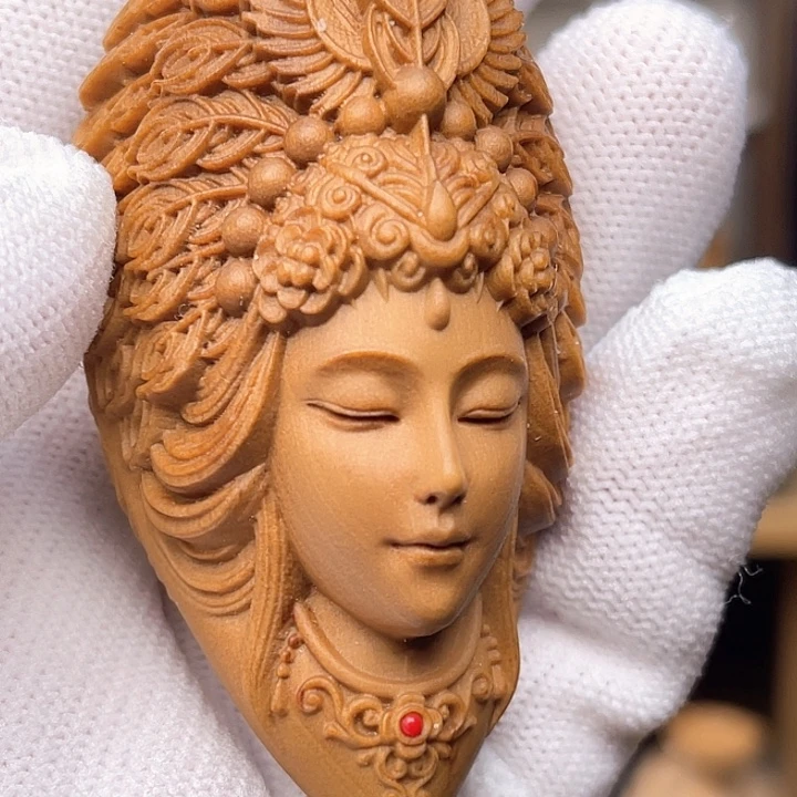 孔雀大明王手把件七公分