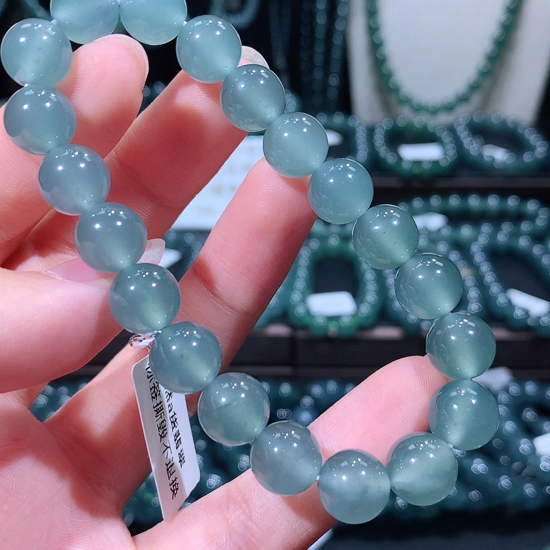 未镶嵌手链翡翠三**?天然a货翡翠手串