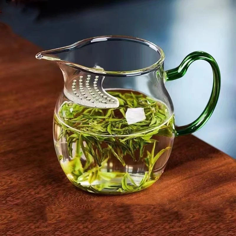 高硼硅耐热水杯玻璃公道杯分茶器高硼硅公杯家用泡茶绿茶杯玻璃杯