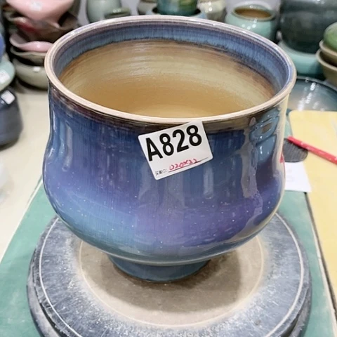 红陶景德镇陶瓷花盆手工