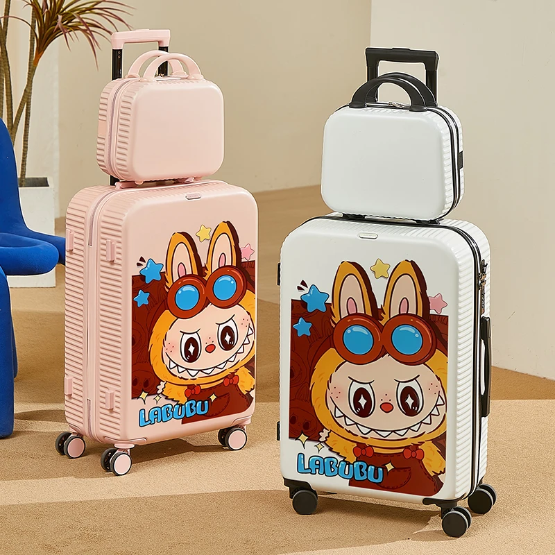 【夏季推荐】公仔新款行李箱20可爱多功能拉杆箱卡通登机旅行箱密码