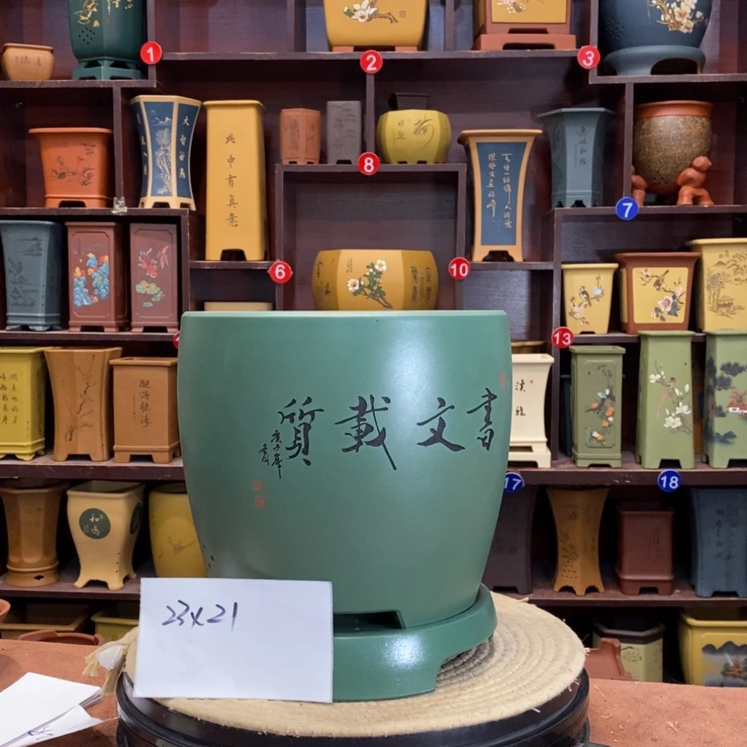 紫砂花盆紫砂花盆