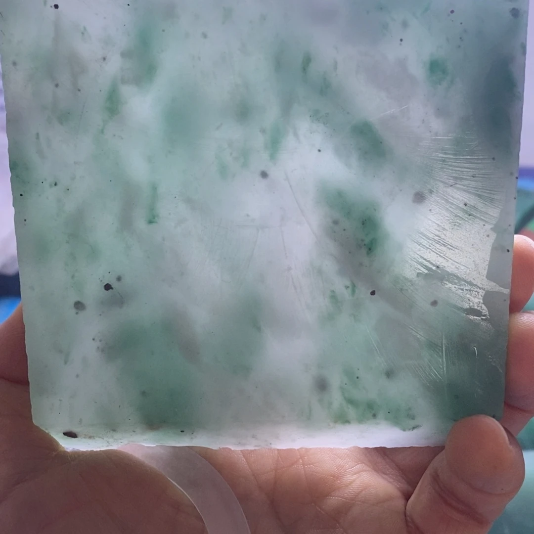 用***晓定制石英质玉（非洲翠）天然非州翠手镯