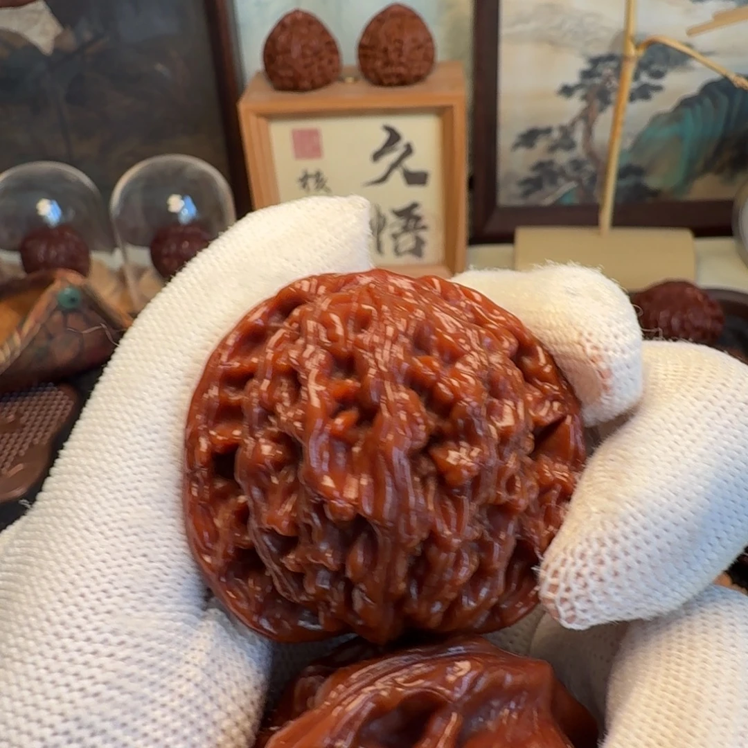 歡***喜文玩核桃吊坠43全品虎头