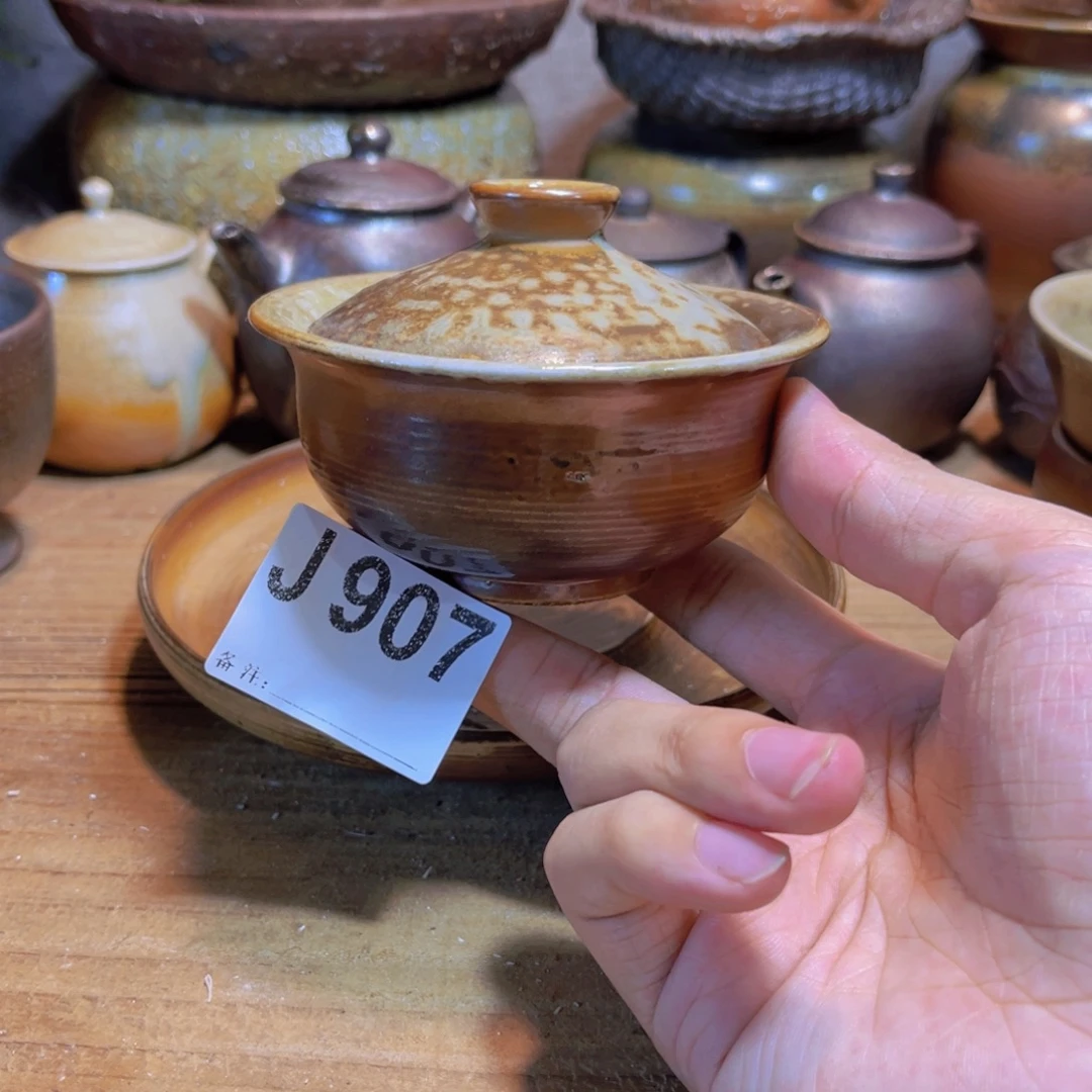纯手工制作工艺（柴烧）裸烧纯手工制作柴烧907