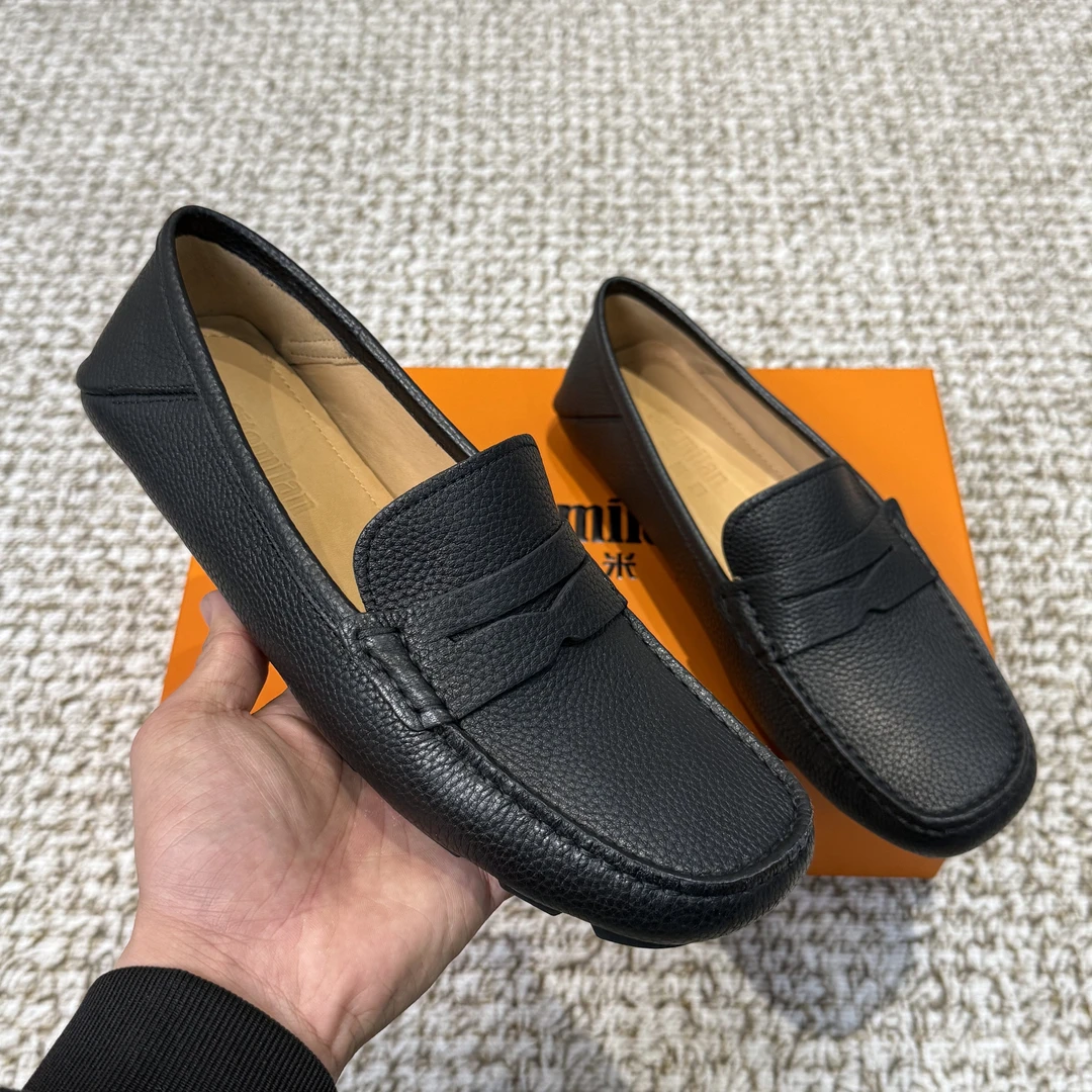 男士轻奢休闲豆豆鞋舒适透气新款乐福鞋百搭一脚蹬经典乐福男鞋20