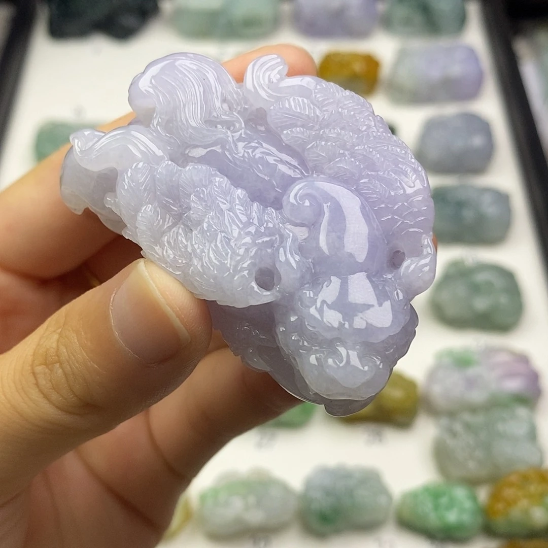 翡翠未镶嵌颈饰天然缅甸翡翠貔貅吊坠