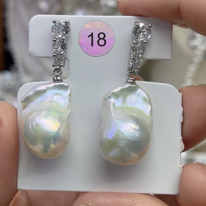 未镶嵌淡水珍珠耳饰