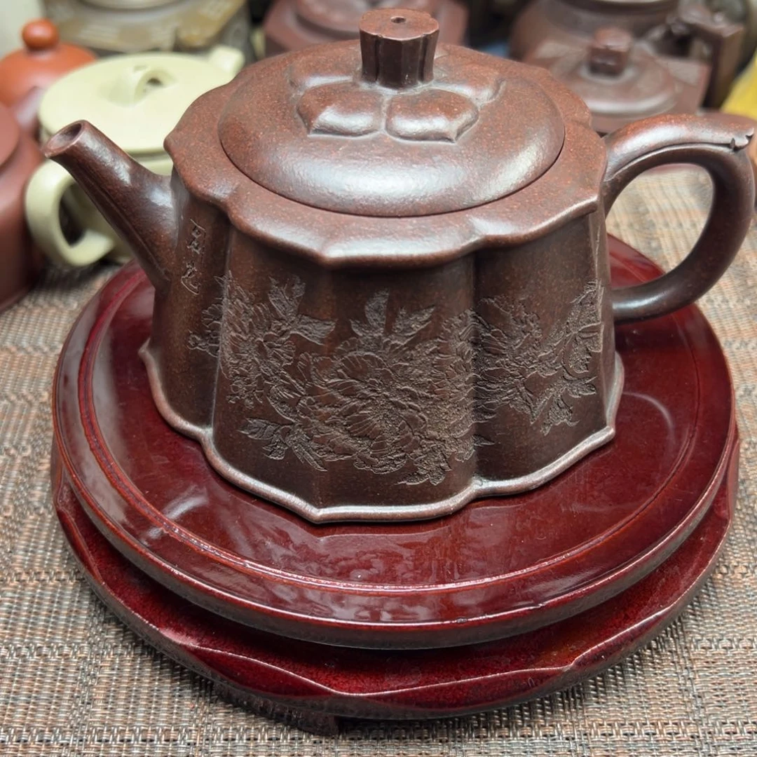 茶壶紫砂宜兴原矿紫砂壶450毫升容量