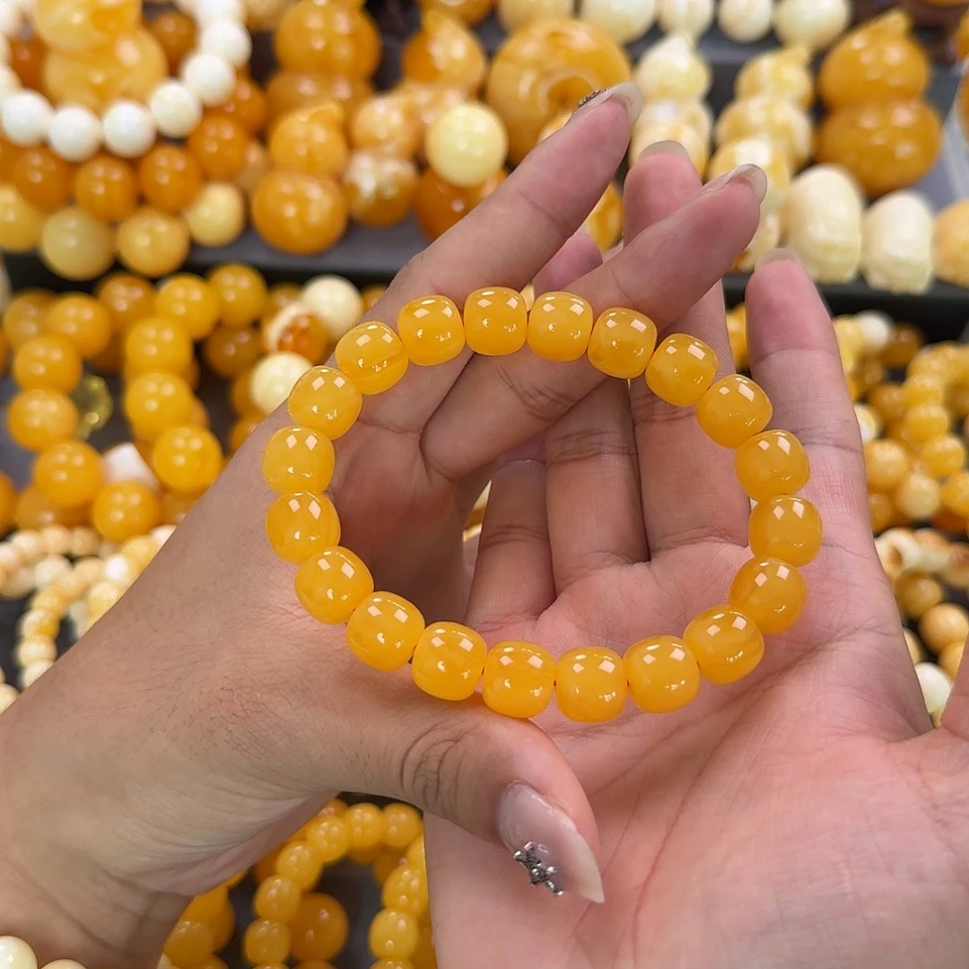 蜜蜡未镶嵌珠宝奇石同料12mm