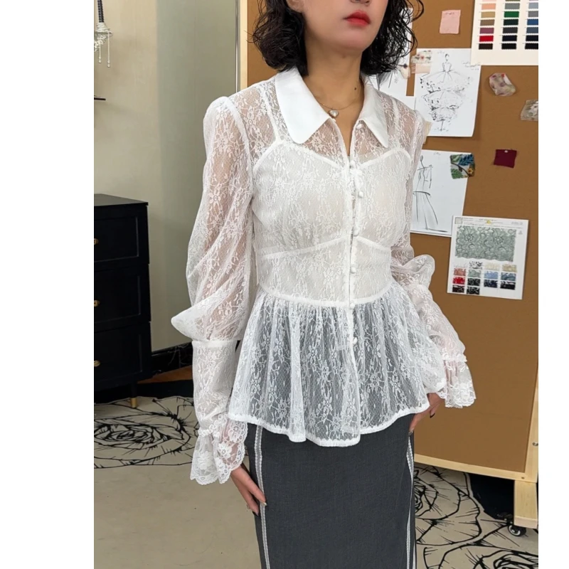 【茜茜】气质高级感长袖衬衫