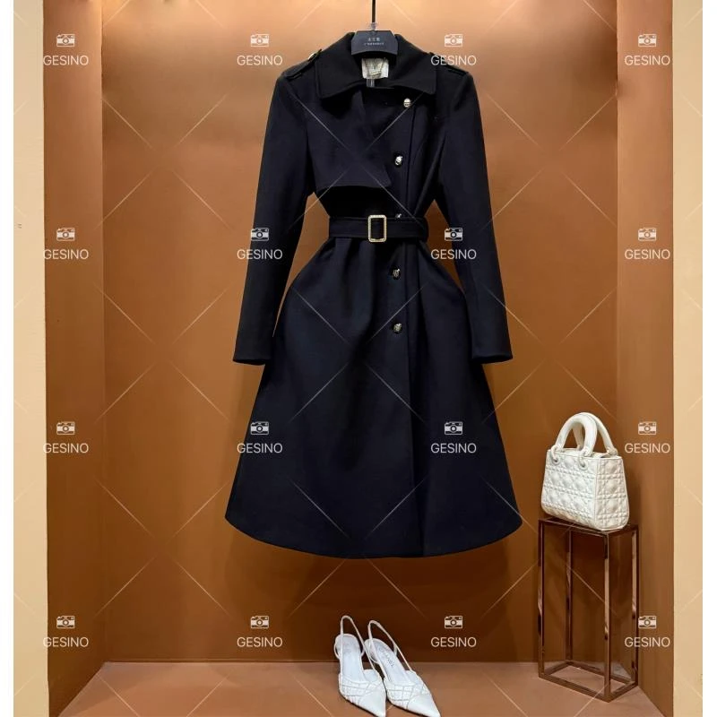 【悠悠】秋冬气质小香风时尚设计师中长款外套 QD-2025139