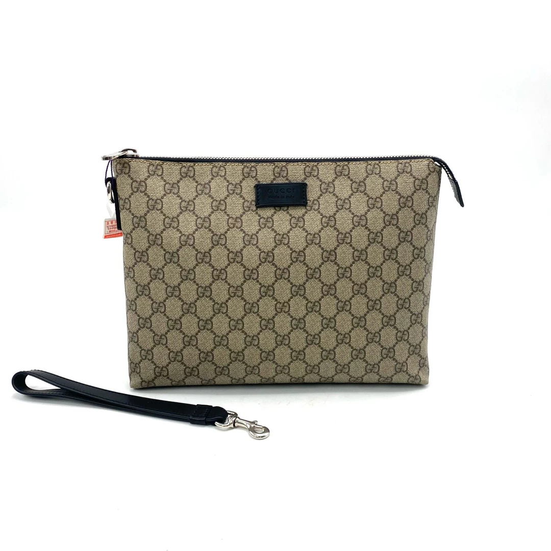 95新 GUCCI/古驰 经典老花手拿包 尺寸30/23时尚奢侈肩包休闲