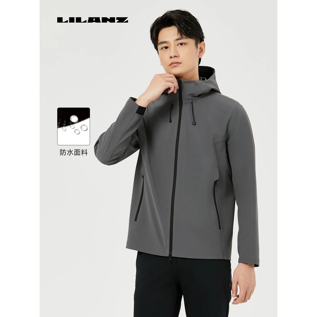 【新商务通勤】利郎舒爽通勤版防水百搭风衣中长款-深灰 24 QFY 301