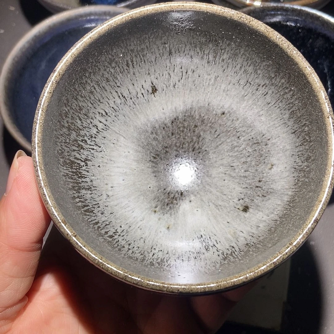 茶盏839 建窑建盏微瑕磨底