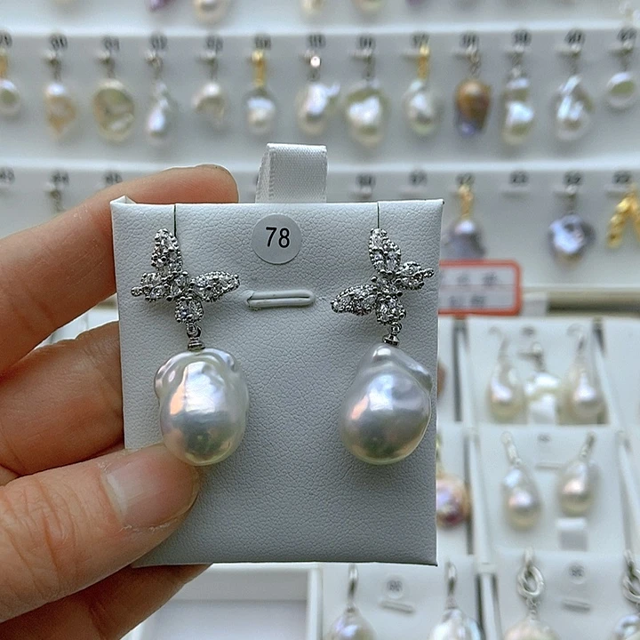 淡水珍珠颈饰银S925镶嵌