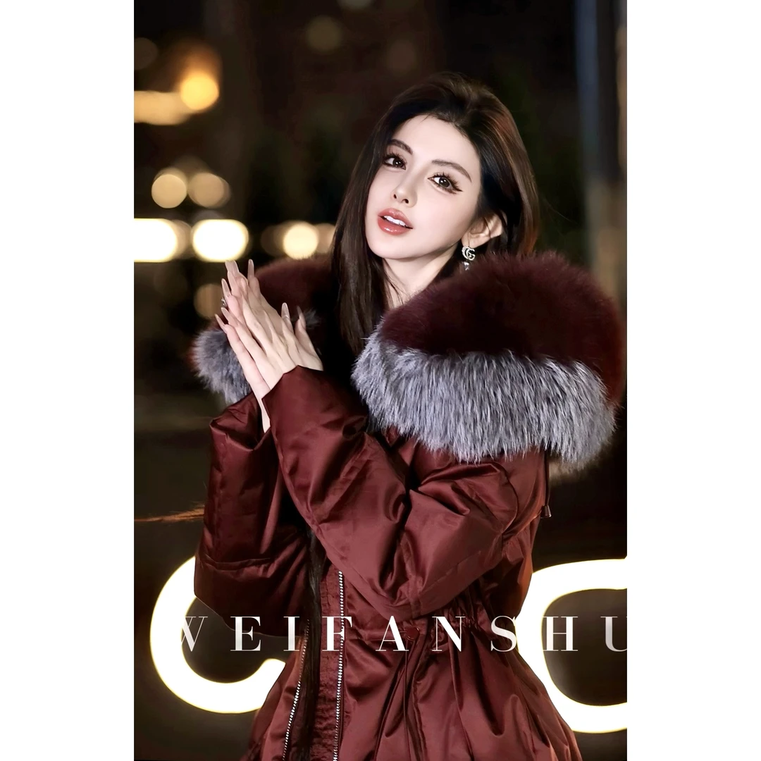 WEIFANSHU/魏凡舒【温暖速递】秋冬新款鹅绒保暖外套羽绒服红人上新