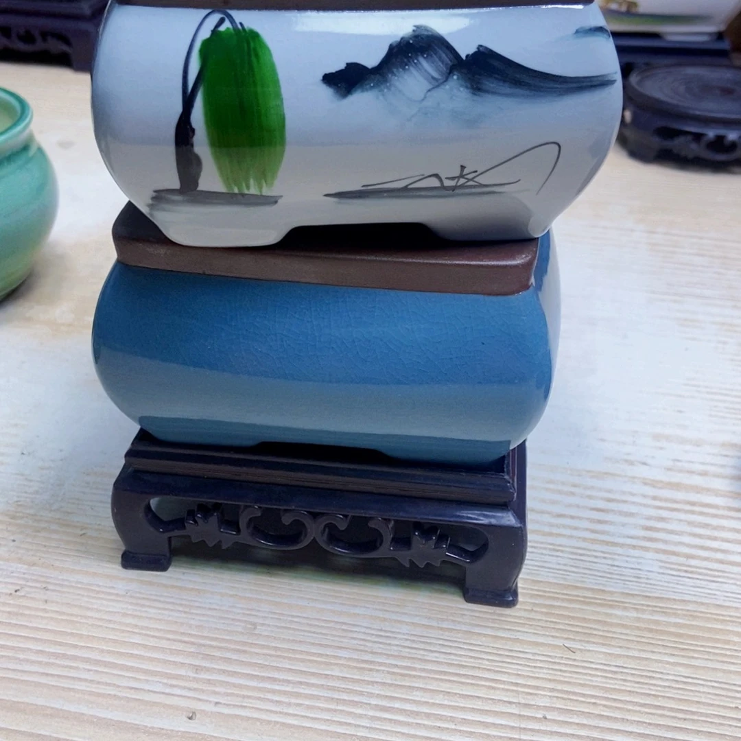 瓷片陶瓷花盆陶瓷艺术