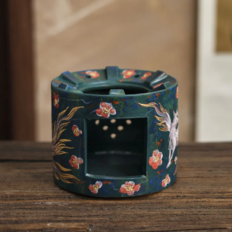 【静姐小院】九尾狐温茶炉大号-青君石（莫奈S0136）