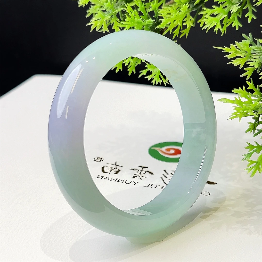 Colourful Yunnan/七彩云南天然翡翠冰种春带彩翡翠手镯