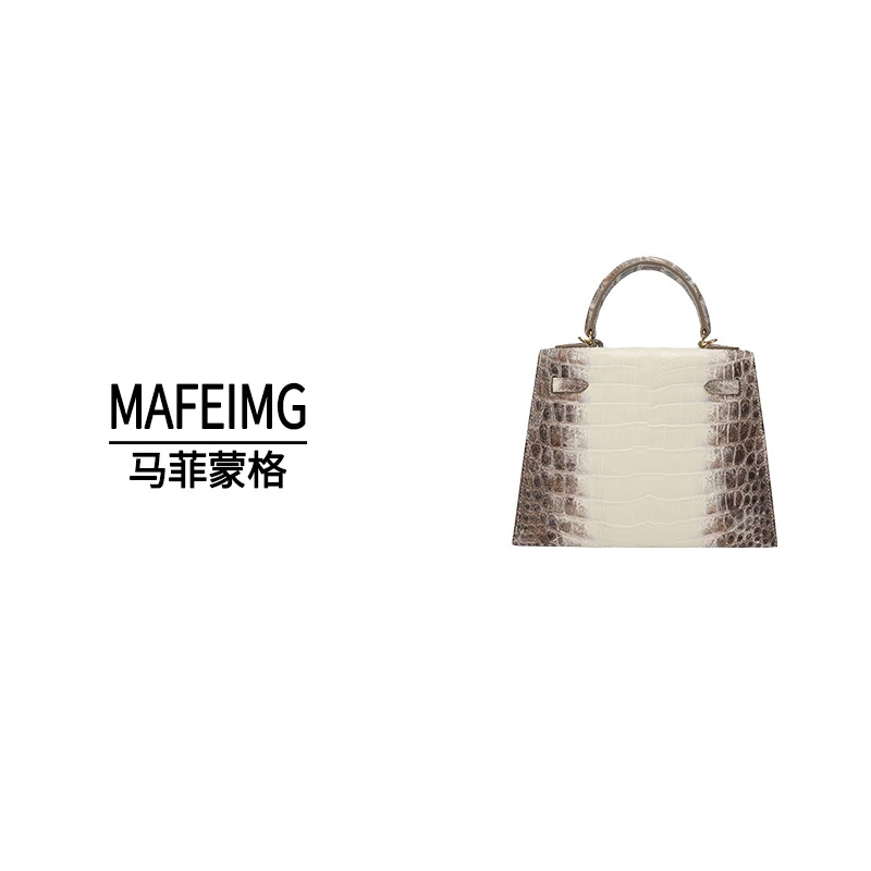 MAFEIMG 2025上新高定鳄鱼皮女士包  3027DN 喜马白 kl 28cm