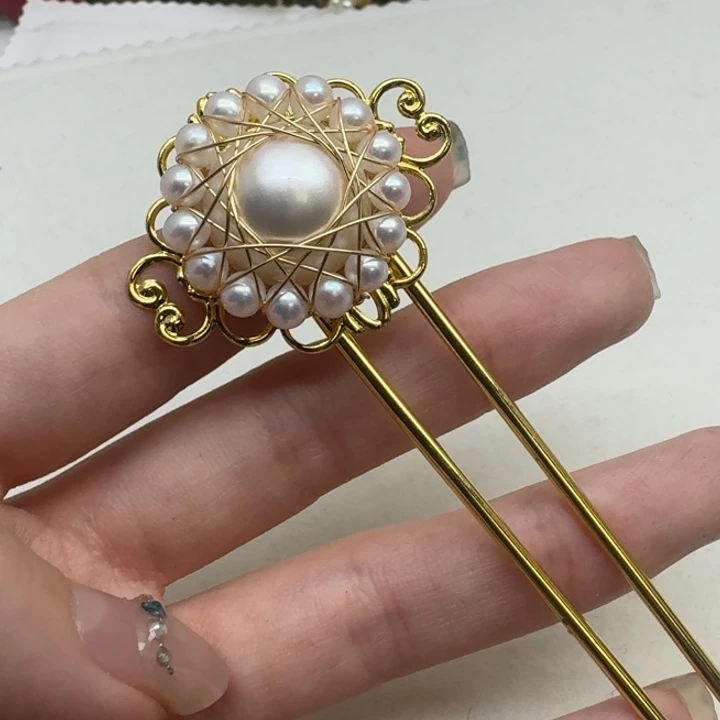 发饰拼合珍珠（马贝珠）未镶嵌