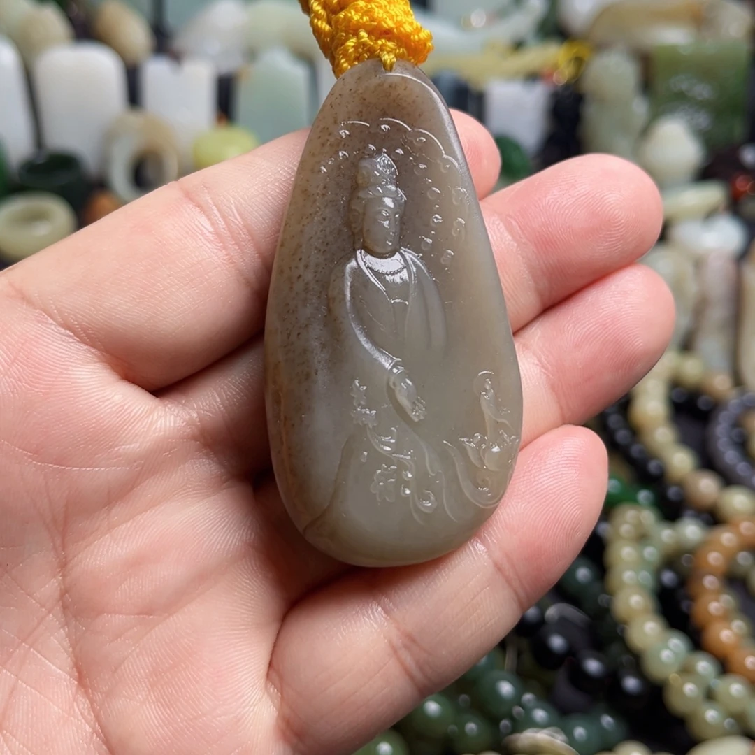 和田玉（糖玉）未镶嵌吊坠(不含链)