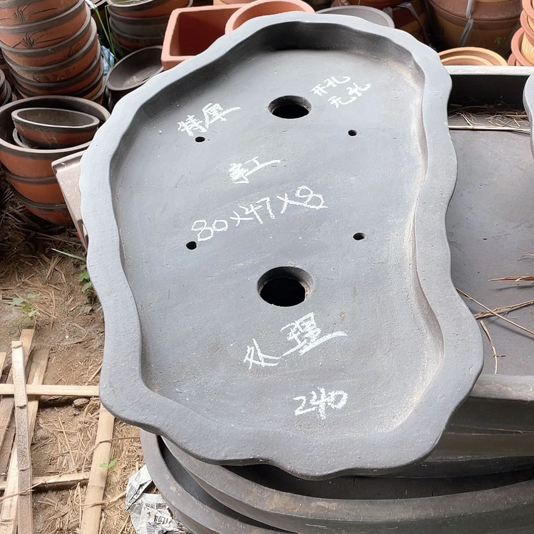 紫砂一只手工盆80