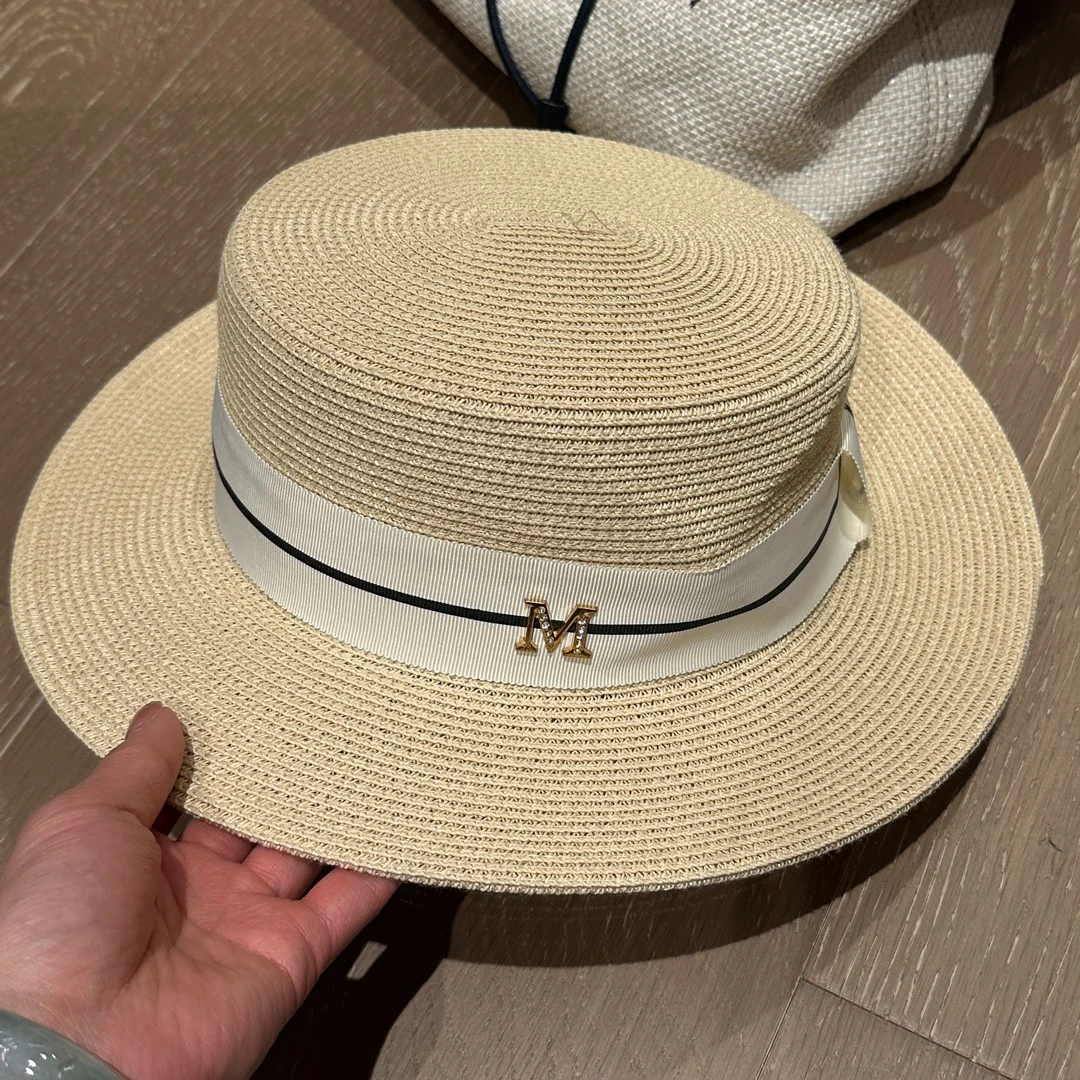 CHICHEN 气质度假帽 平顶帽防晒遮阳帽