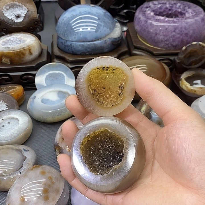 未镶嵌摆件紫晶聚宝盆