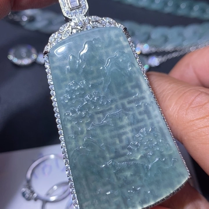 翡翠未镶嵌颈饰天然翡翠