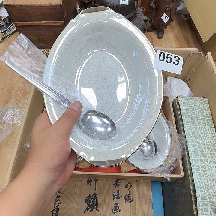 瓷片工艺品摆件瓷器摆件正能量