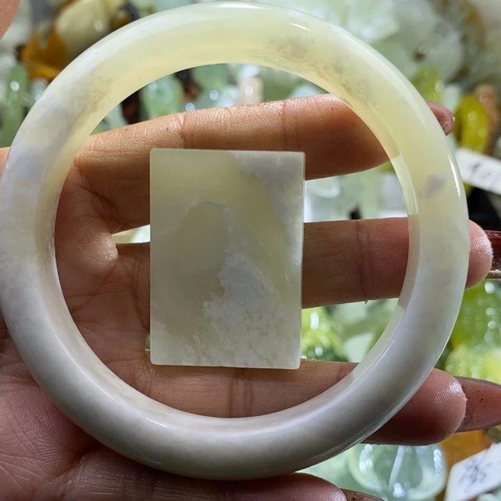 岫玉未镶嵌岫玉手镯64