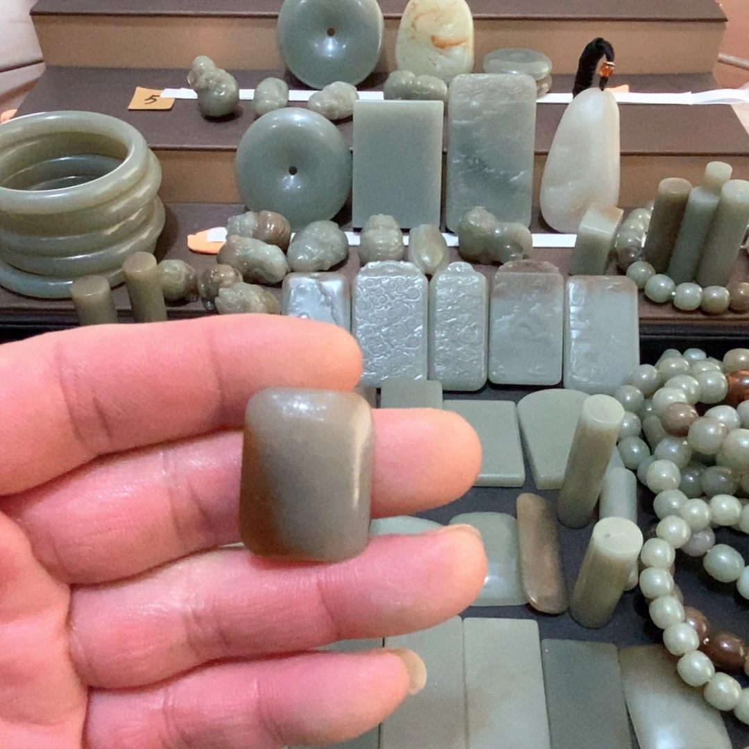 和田玉颈饰未镶嵌用****525