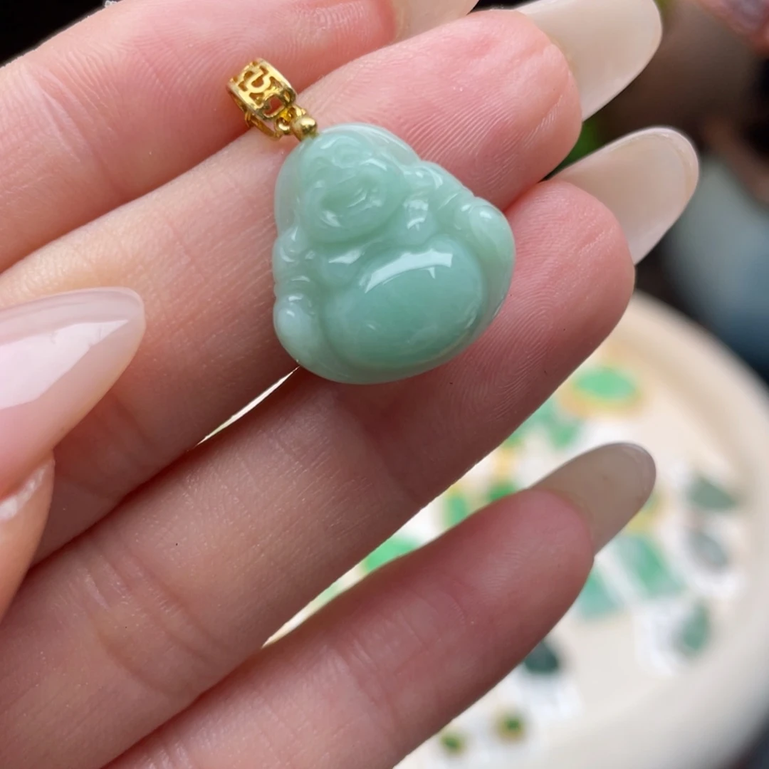 翡翠银S925镶嵌颈饰