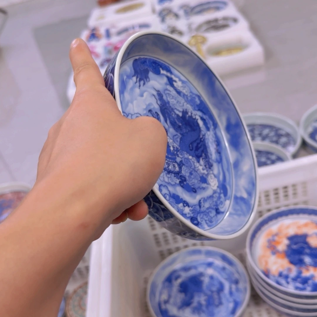 瓷片腾龙献宝大壶乘景德镇