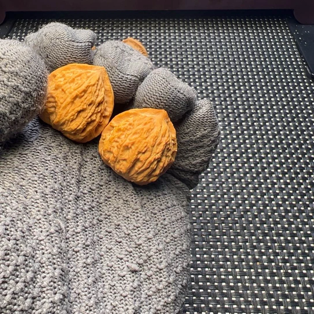 辐***猫文玩核桃把件小南疆石