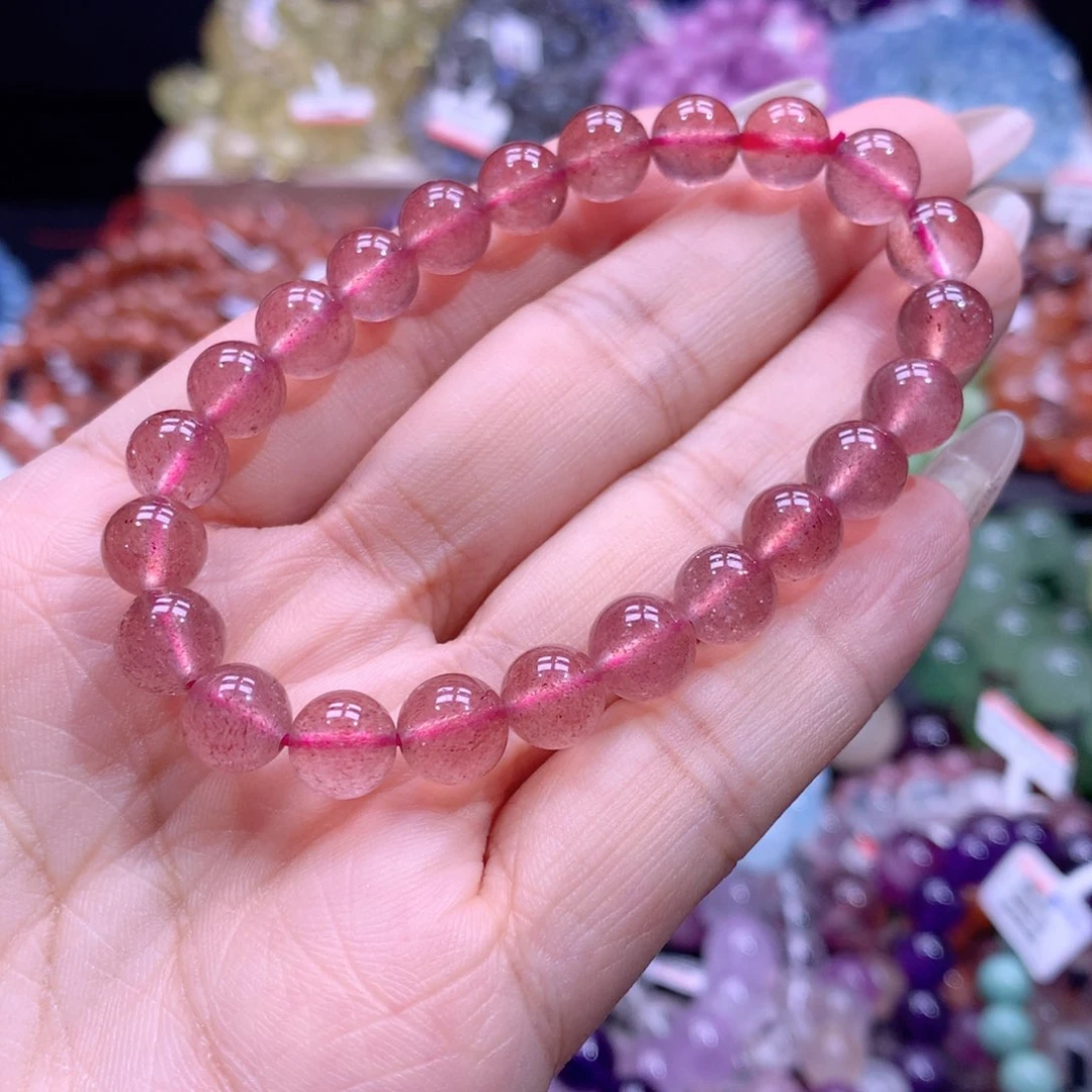 水晶手链未镶嵌草莓晶卡8