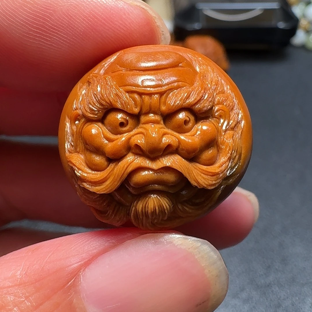 手串/手链橄榄核王晓明核雕艺术钟馗头